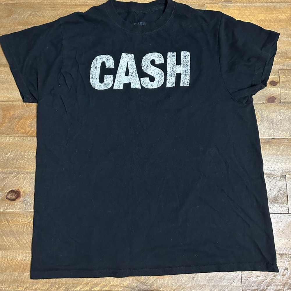 Black T-Shirt Cash From Nashville TN Johnny Cash Museum Mens Size Large